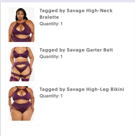 SavageXFenty Lingerie Set - Picture 1 of 7